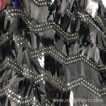 Multifunctional Teal Sequin Fabric For Wholesales